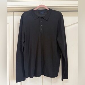 PATRICK ASSARAF | 100% Fine Merino Wool Collared Sweater